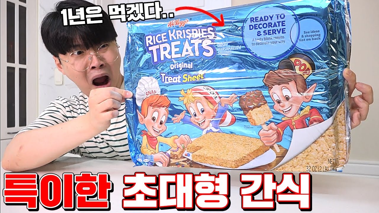 리얼 특이한 초대형 간식 5종 리뷰! (1년치 간식ㄳ^-^) [ 꾹TV ]