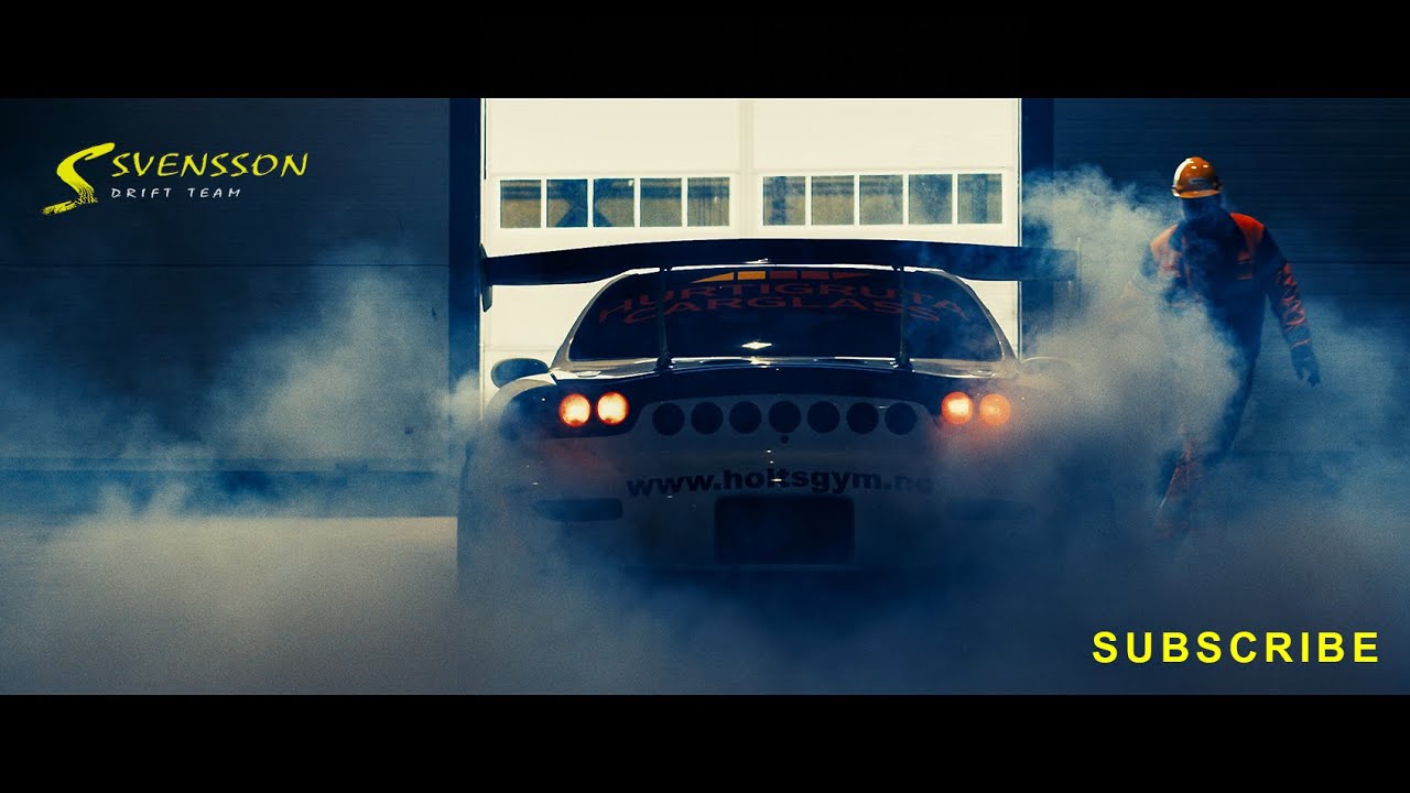 MAZDA RX7 -Wild drifting on Norwegian industrial playground!