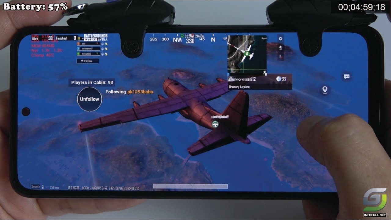 Xiaomi Redmi Note 10s test game PUBG INDIA | Helio G95