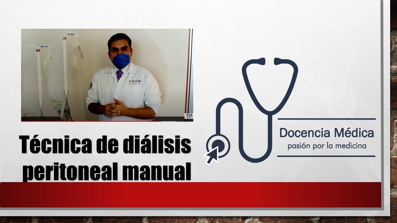 Técnica de dialisis peritoneal manual