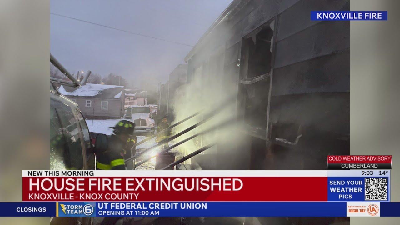 Six people escape house fire in Knoxville