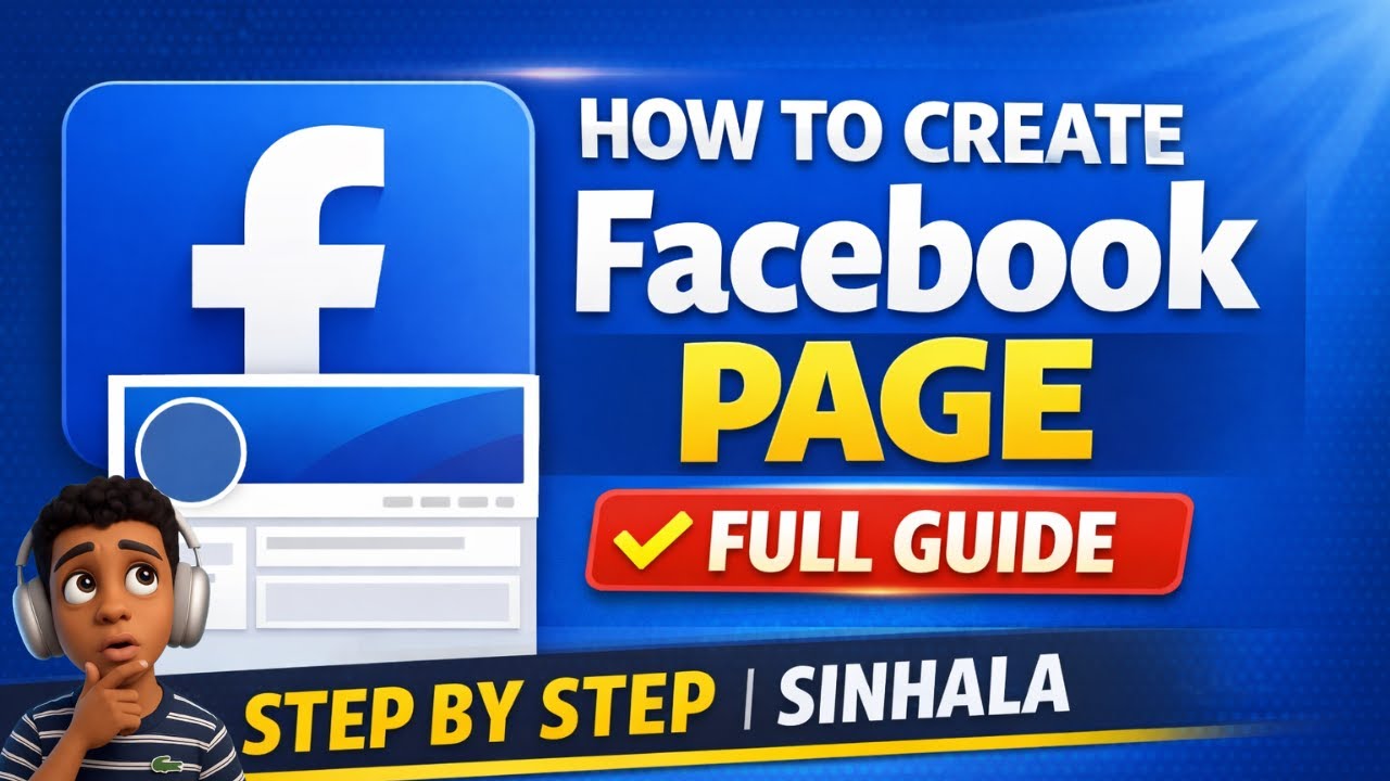 How To Create a Facebook Page – Full Guide | Sinhala