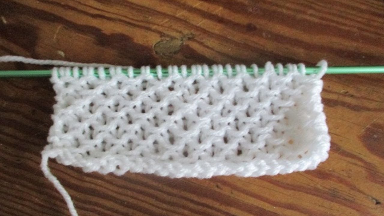 Un point tricot ajouré super facile - La Grenouille Tricote