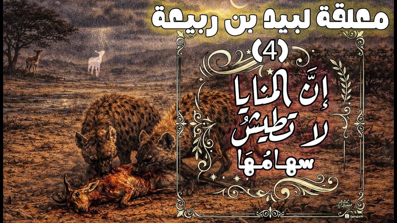 معلّقة لَبيد بن ربيعة (ج4) | إِنَّ المَنَايَا لَا تَطِيشُ سِهَامُهَا| مُلَحَّنة على الدفوف