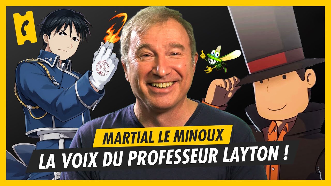 La voix de Roy Mustang et du Professeur Layton, c'est lui ! - Martial Le Minoux