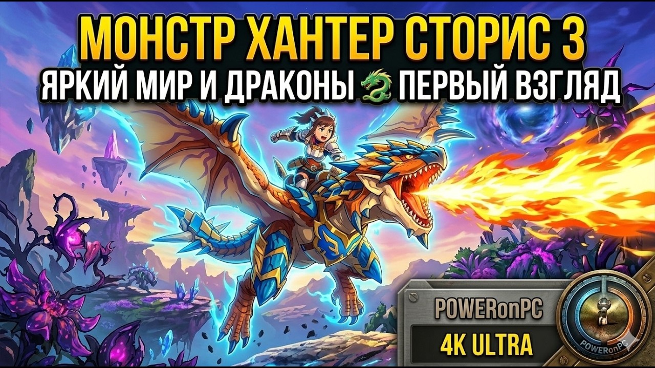 ПЕРВЫЙ ВЗГЛЯД: Яркий мир и драконы 🐉 | Monster Hunter Stories 3: Twisted Reflection (4K)