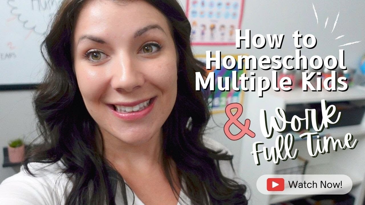 HOW I HOMESCHOOL MULTIPLE KIDS | How I Homeschool & Work Full-Time | Day in our Homeschool!