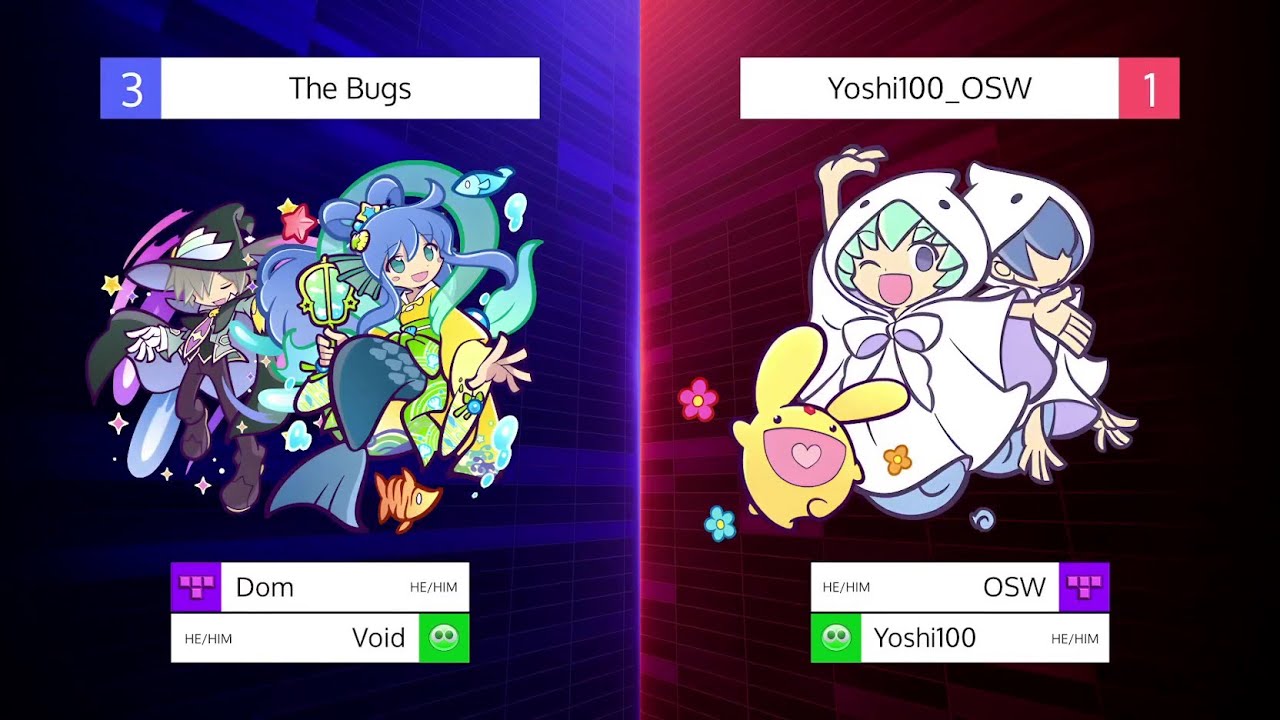 Dom/Void vs. OSW/Yoshi100 | GRAND FINALS - 2x2 Puyo/Tetris Doubles 1