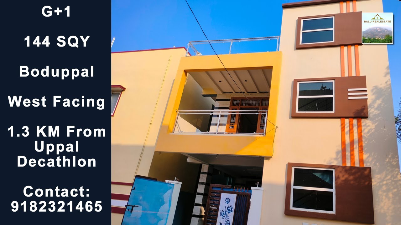 (219) 144 SQY || 4 BHK || 1.3 KM Warangal Hi-way || West Facing || Uppal - Boduppal
