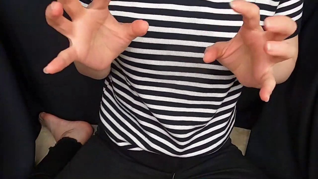 高速くすぐり/首,腋,脇腹,おなかをこちょこちょ/Tickle quickly/tickle hand movement