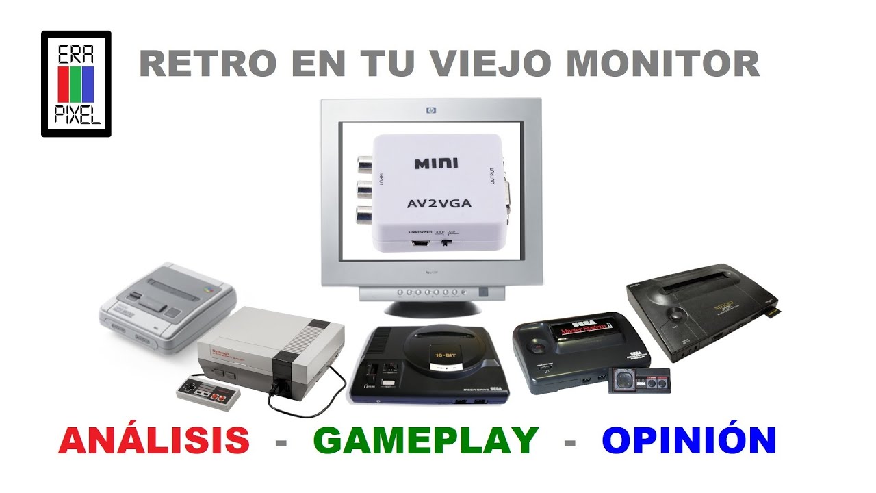 RETRO en tu viejo monitor con AV2VGA