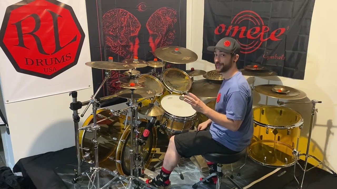 👀 Aaron Hancock discussing his RL DRUMS Drum set and Omete Cymbals! #rldrums #drums #ometecymbals