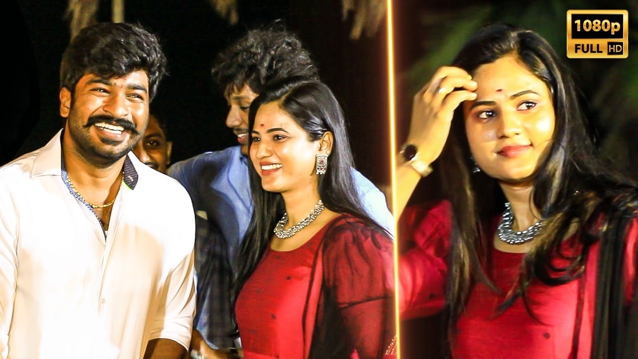 கூடவே இரு Kanmani, விட்டு போய்டாத 😍 Navin, Kanmani in VJ Akalya Wedding Reception