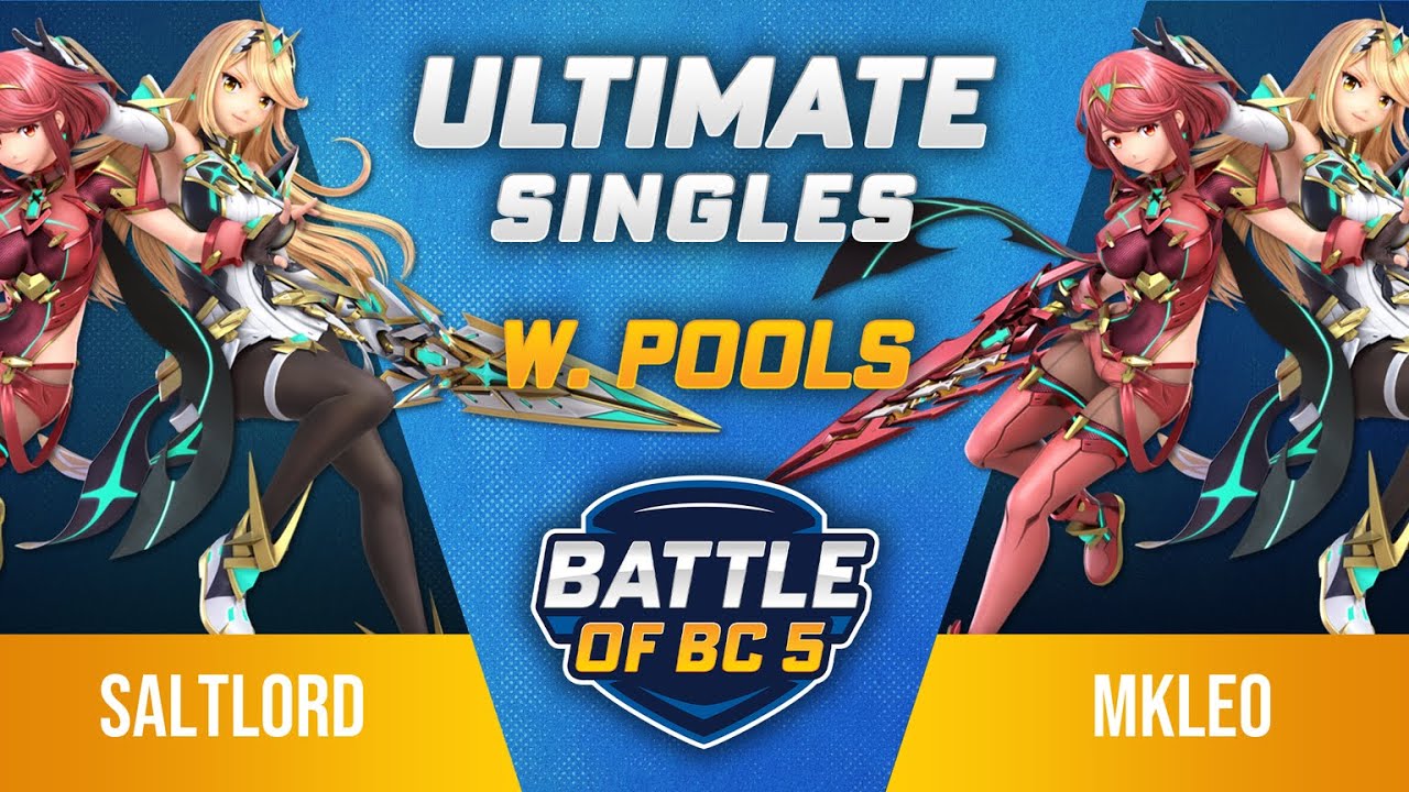 Saltlord (Pyra/Mythra) vs MkLeo (Pyra/Mythra) - Ultimate Singles Winners Pools - Battle of BC 5