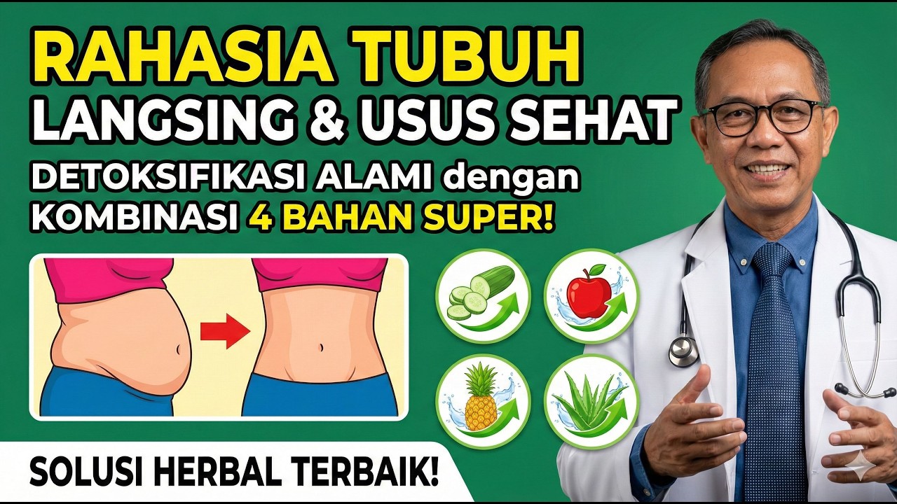 Rahasia Tubuh Langsing dan Usus Sehat; Detoksifikasi Alami dengan Kombinasi 4 Bahan Super