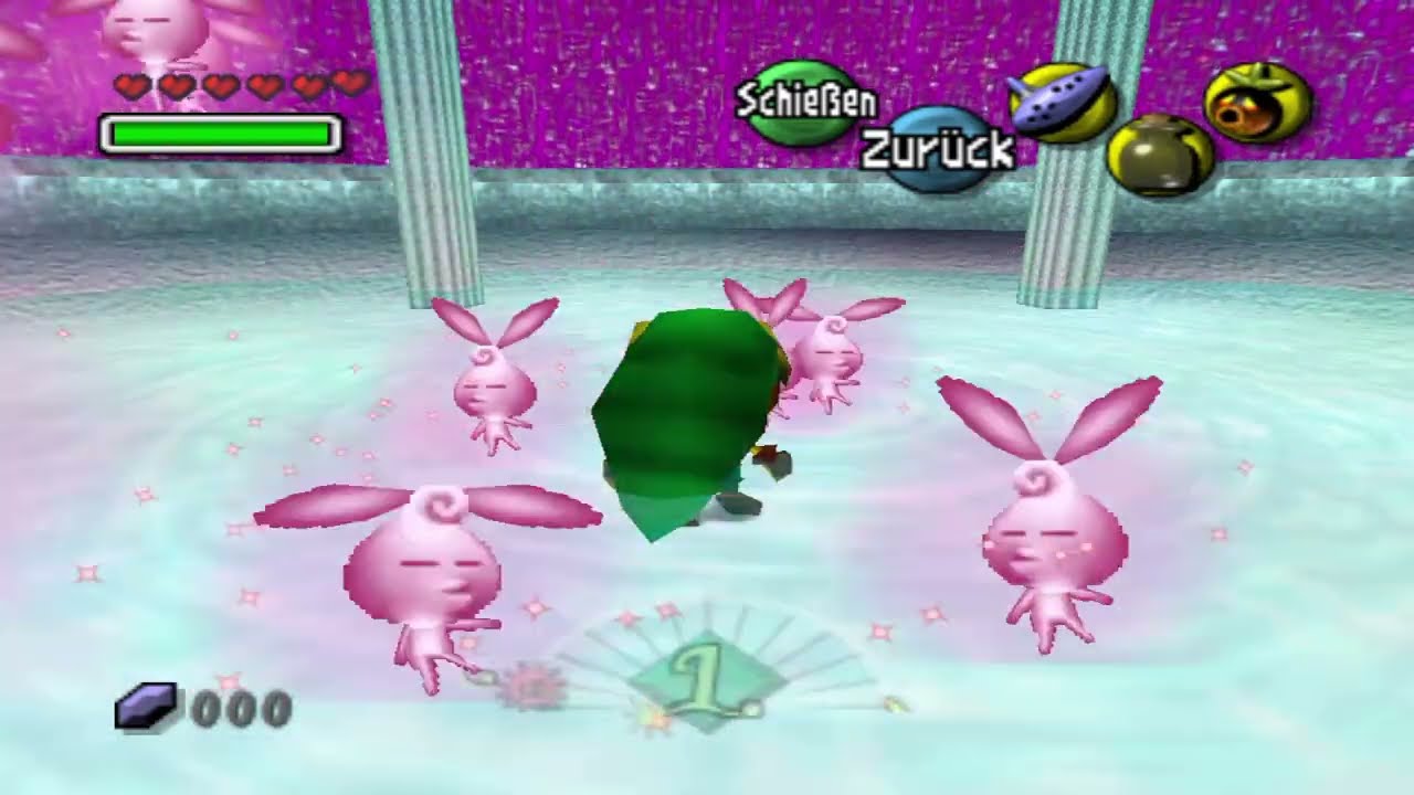 The Legend of Zelda: Majora's Mask - Feen-Quelle am D&auml;mmerwald Tempel - Wirbelattacke