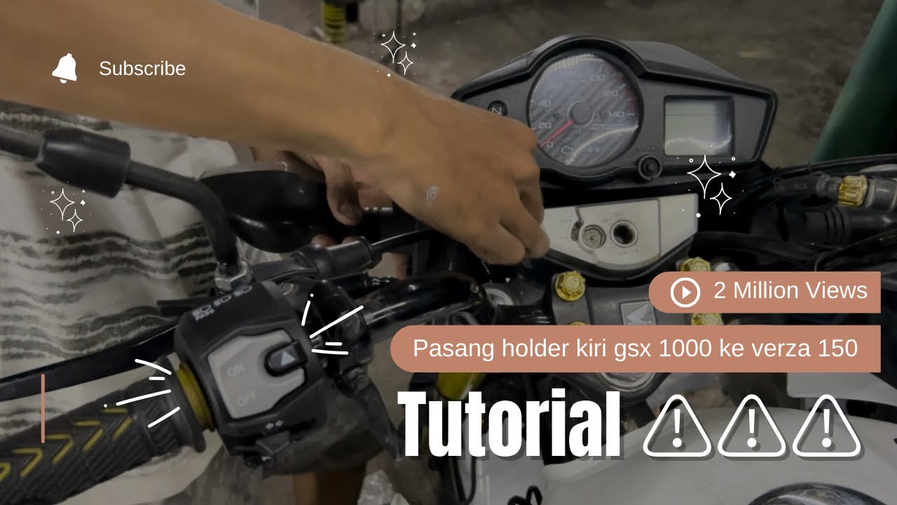 Tutorial pasang holder GSX 1000 ke verza 150