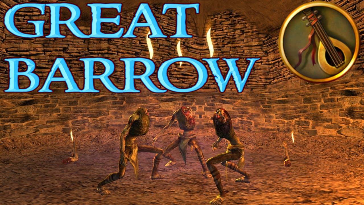 LOTRO Instances: Minstrel - Great Barrow (Full) - Level 48 | Lord of the Rings Online Gameplay 2017