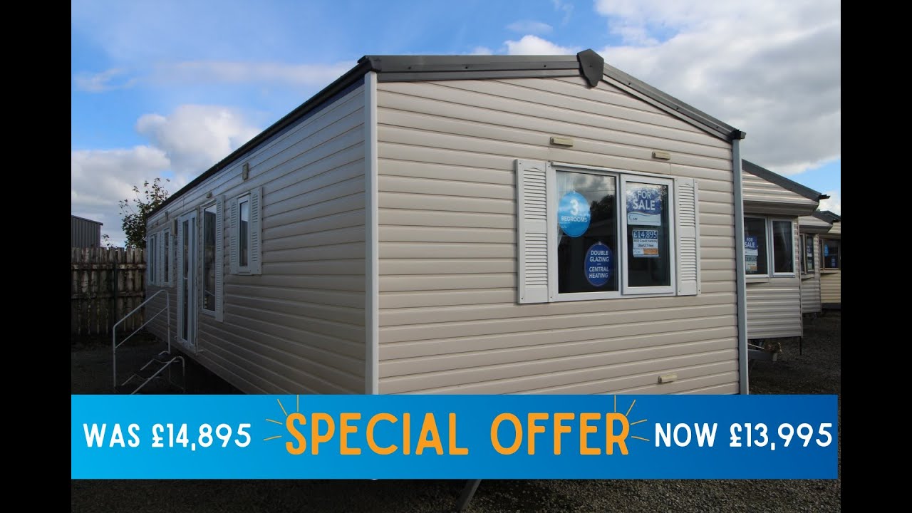 41214 Cosalt Harmony 35x12 3 bed 2008 Walkthrough Preowned Static Caravan For Sale Offsite Tour