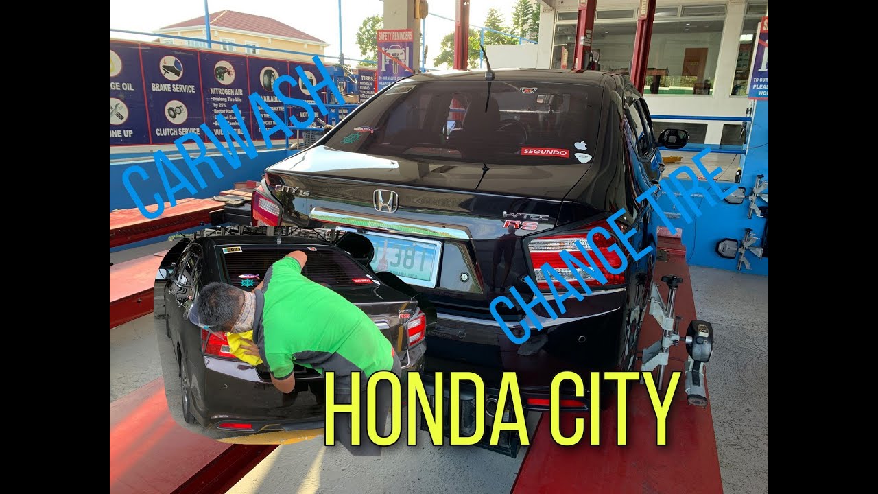 Honda City Carwash/Change tire| Sparkle-ph TV