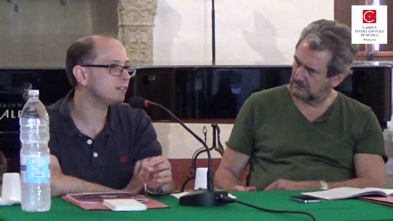 FestivalPontinodiMusica2016 Tavola rotonda2207ore10 Alessandro Solbiati Federico Gardella