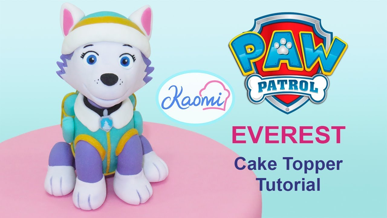 Paw Patrol (Cake Topper): EVEREST 🐾 / Patrulla de cachorros: Cómo hacer a EVEREST