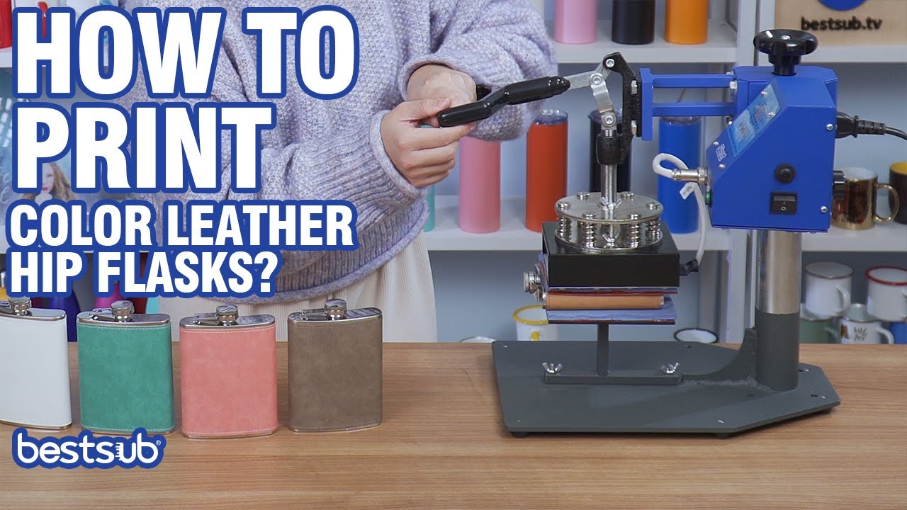 How to Print Color Leather Hip Flasks?
