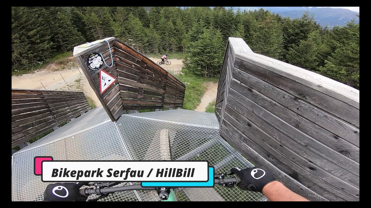 Bikepark Serfaus HillBill Downhill, Santa Cruz Megatower filmed with NinjaMount