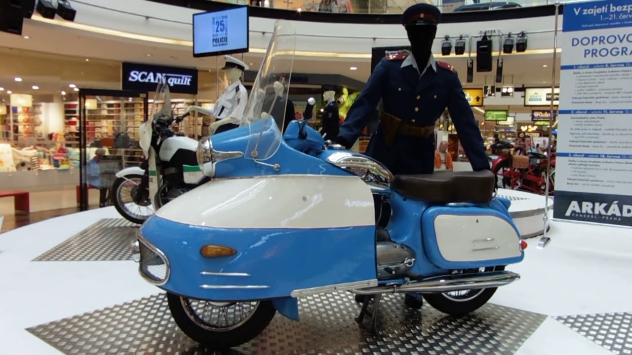 Veřejn&aacute; bezpečnost ČSSR historick&eacute; motocykly Czechoslovak police motorbikes before 1989