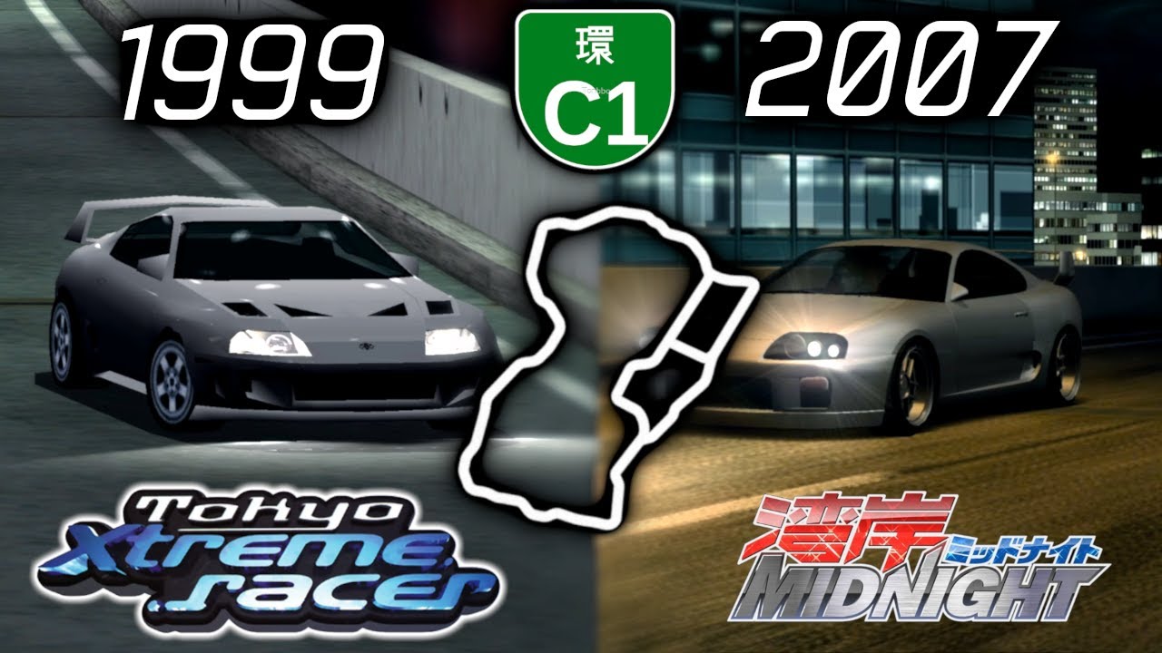 [4K] Evolution of C1 loop in Tokyo Xtreme Racer & Wangan Midnight