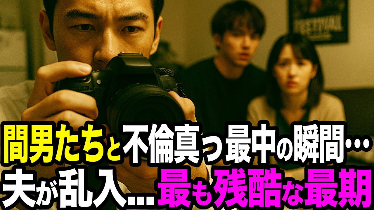 【シタ妻】不倫相手たちとイチャイチャ中の瞬間…夫がドアを蹴破って突入→「お前ら全員、地獄を見てもらう」→歴史的ヤバい奴らのまさかの行動に…【修羅場朗読】