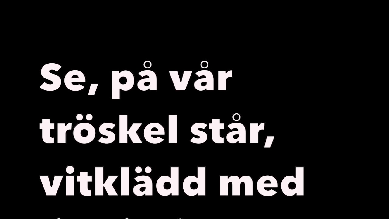 Sankta Lucia med text