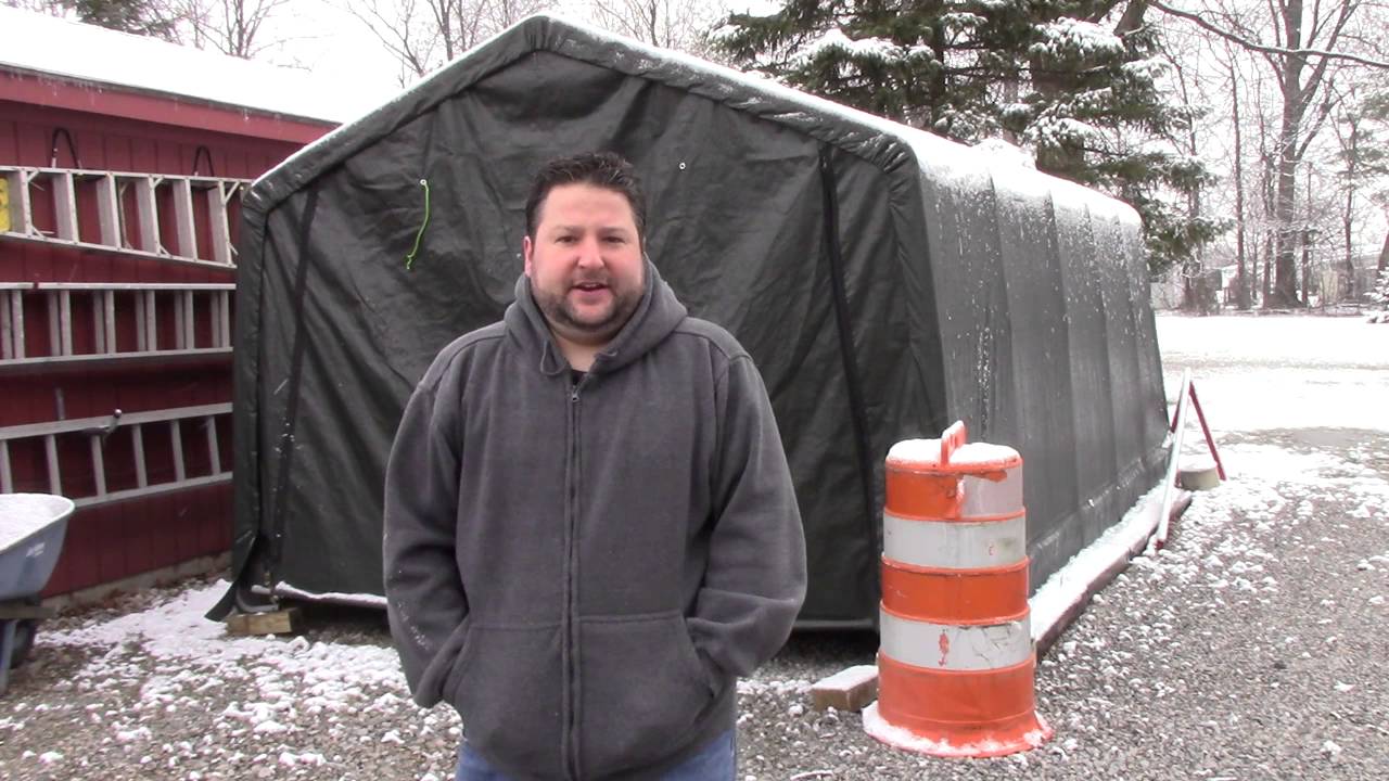 Обзор переносного гаража Shelterlogic 10 X 20 от TSC