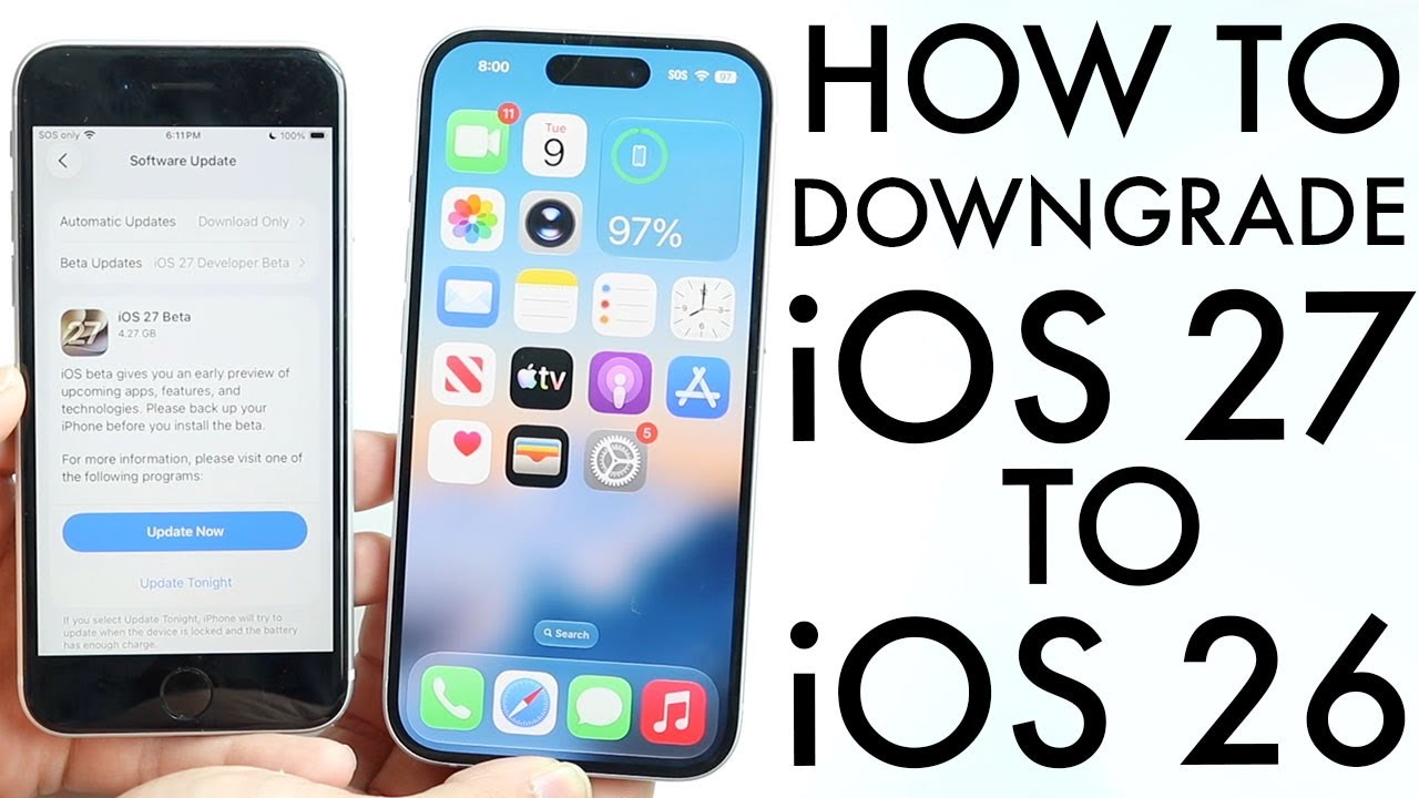 Как понизить версию iOS на вашем iPhone с 27 до 26!