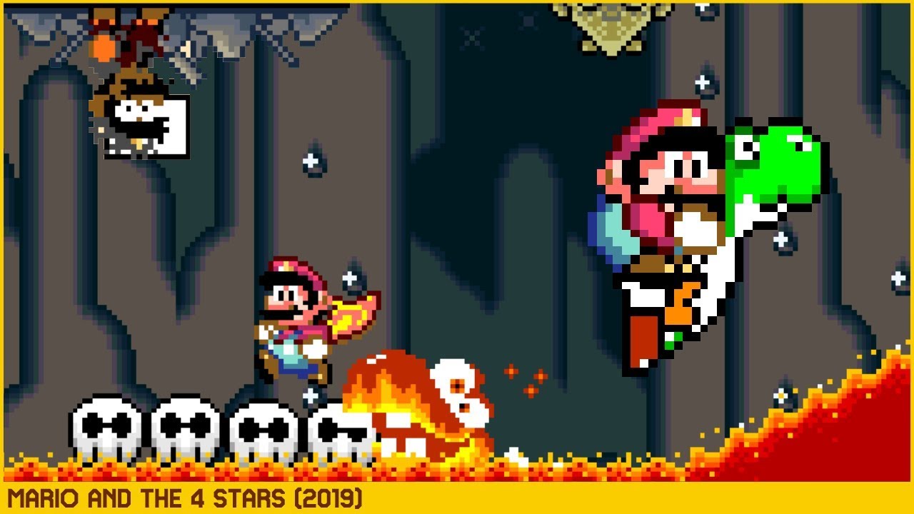 Mario and the 4 Stars &bull; Super Mario World ROM Hack (2019)
