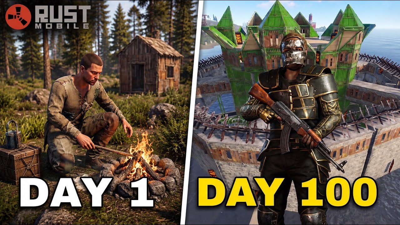 100 DAYS OF RUST MOBILE SOLO Beta | Full Wipe 1-5