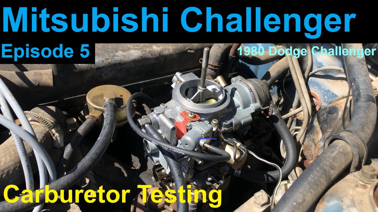 Mitsubishi Challenger - Carburetor Install & Test (1980 Dodge Colt Challenger)
