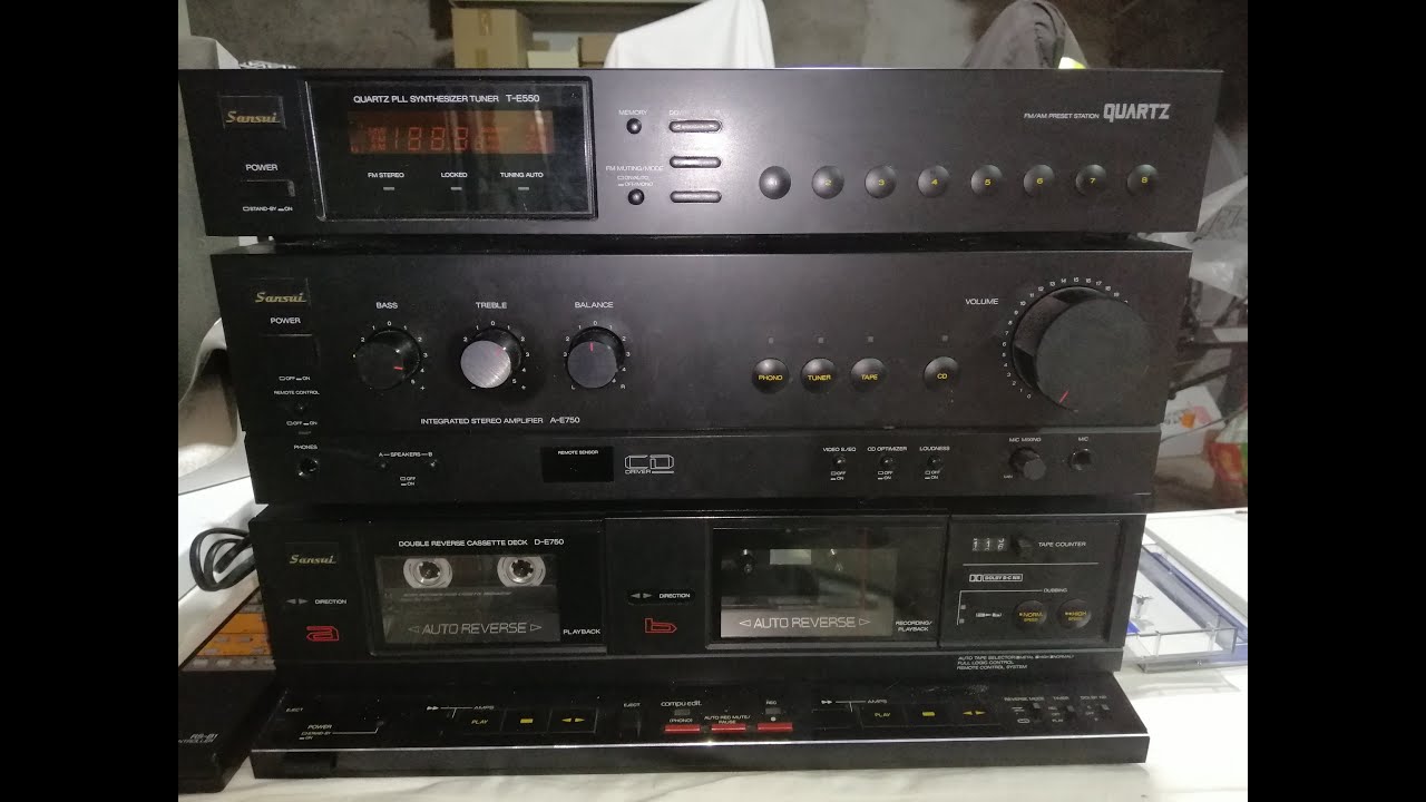 #157 Radio Sansui T-E550.Riparazione semplice.