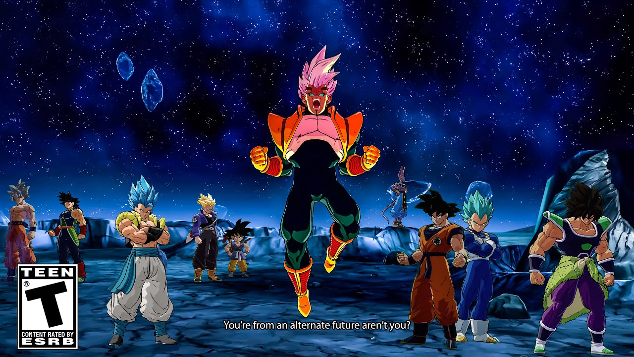 BABY MEETS DBS SAIYANS! DRAGON BALL FighterZ SUPER Baby 2 Vegeta All Interaction Quotes &Easter Eggs