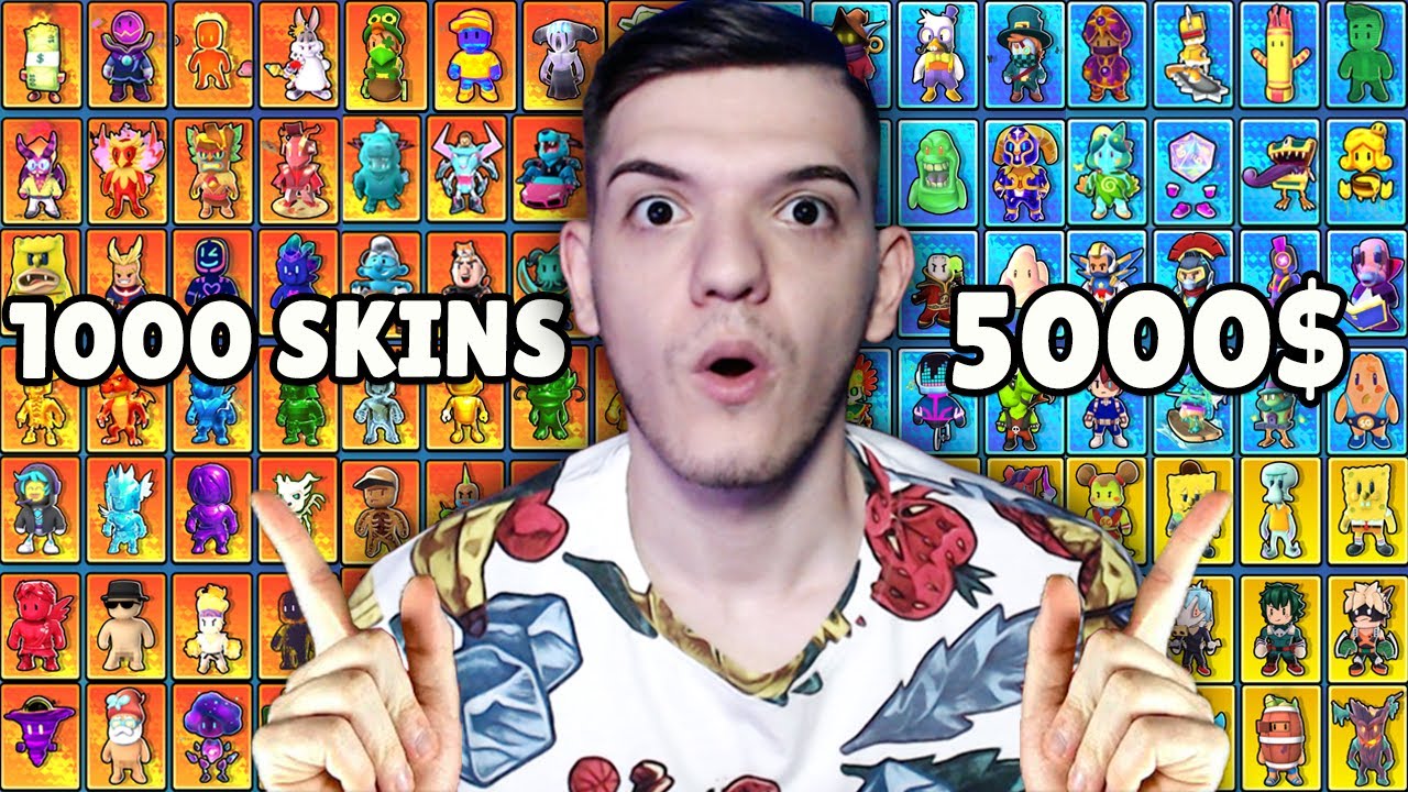 PREZENTAREA SKINURILOR MELE PE STUMBLE GUYS SI CAT AU COSTAT!