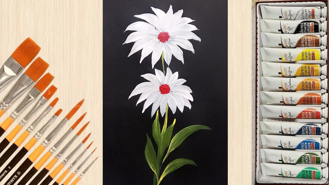 | Acrylic Painting Flowers: The Ultimate Beginner's Guide | Acrylic Painting Techniques #acrylicart