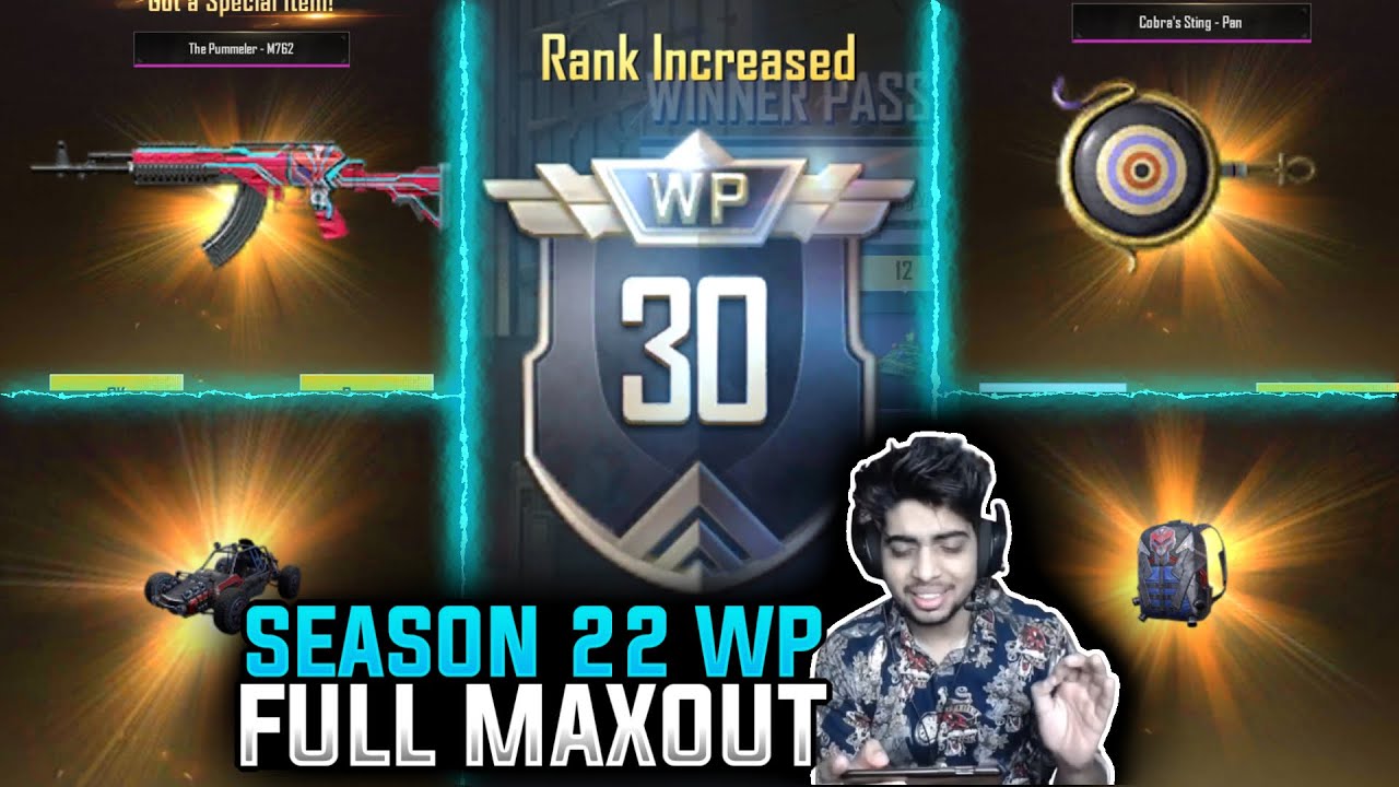 PUBG MOBILE LITE NEW SEASON 22 WINNER PASS 30 WP FULLY MAXXED OUT