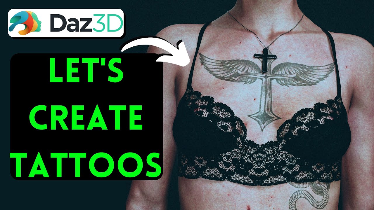 Daz Studio | How to create tattoos for Daz3D characters?