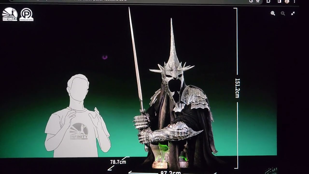 Infinity Studios LOTR Witch King Life Size Bust Preview