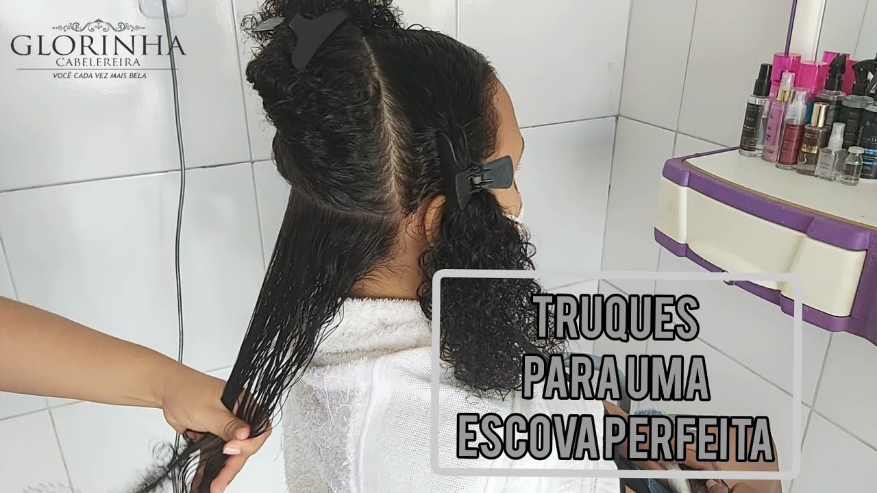 COMO FAZER UMA ESCOVA PERFEITA EM UM CABELO CACHEADO? DICAS + PRONTINHOS |LISO PERFEITO SEM QUÍMICA