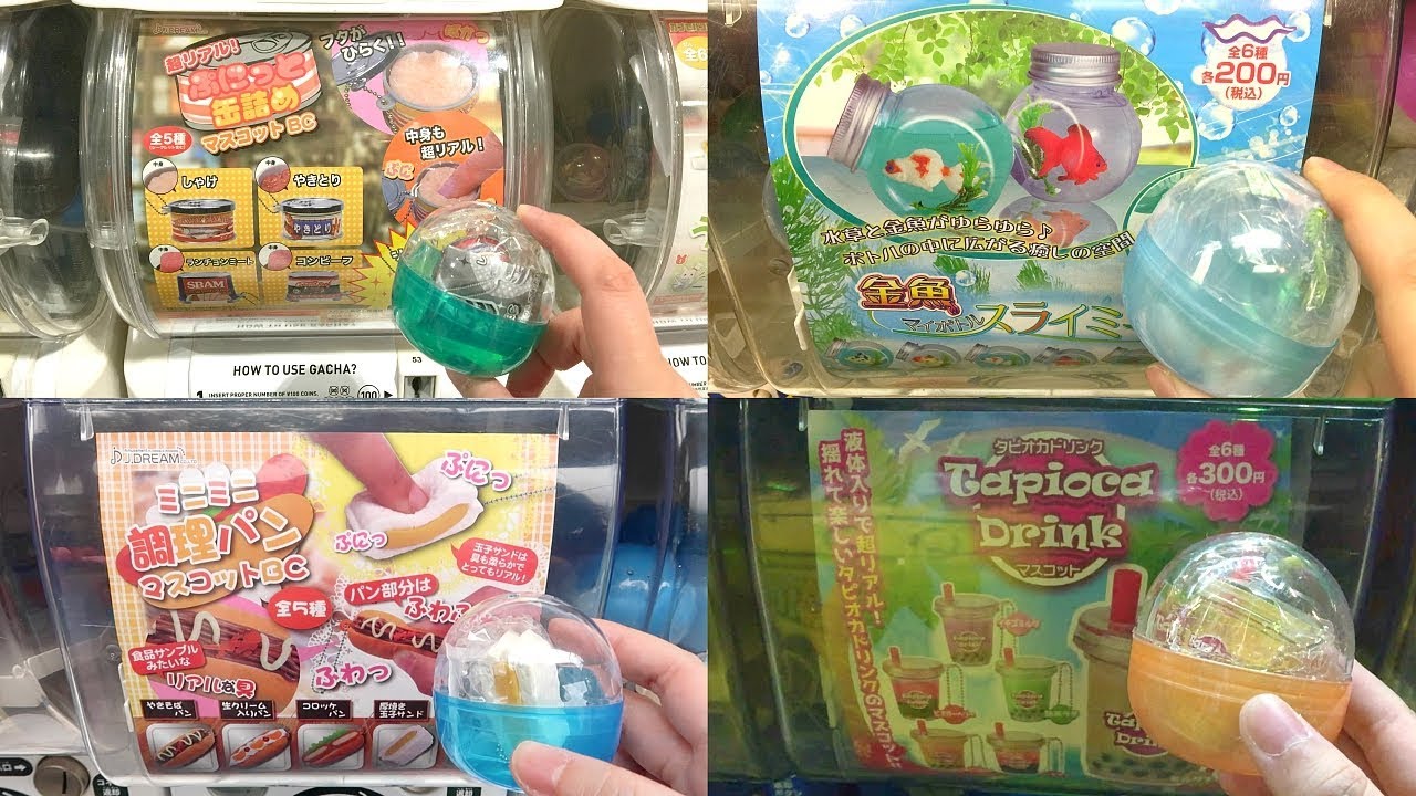Mini Squishy Slime Water Charm Capsule Toy Compilation
