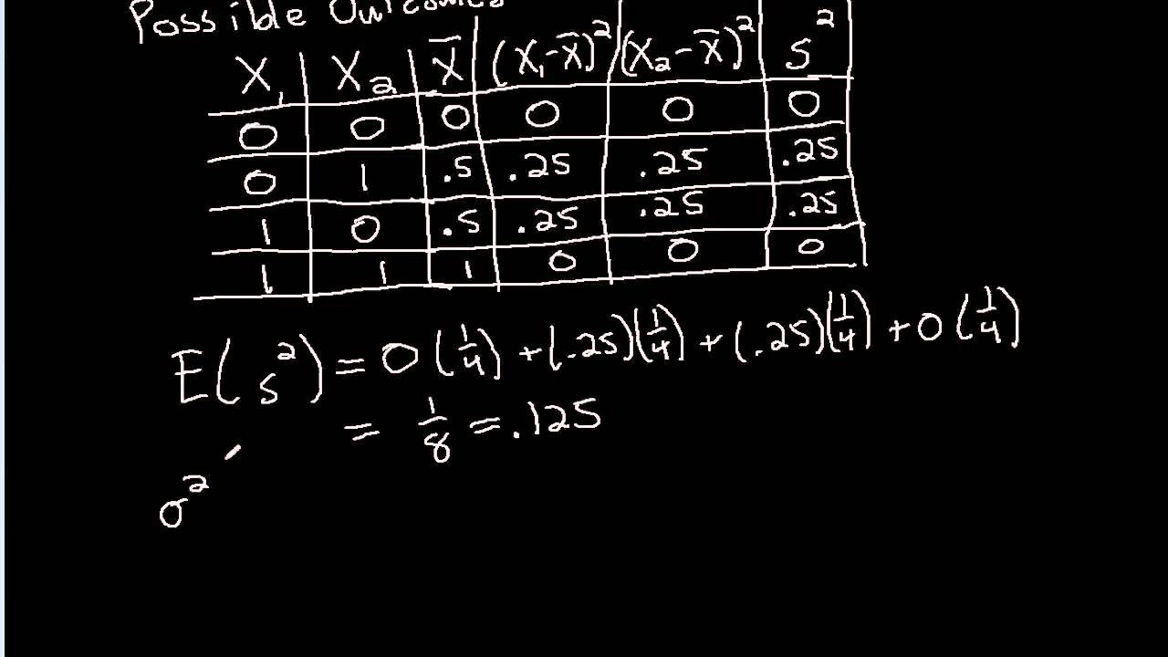 The Maximum Likelihood Estimator for Variance is Biased: Example