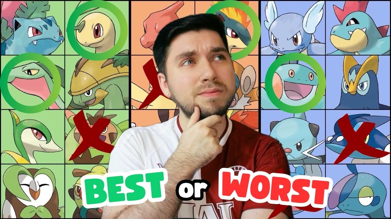 The BEST/WORST Starter Pokemon Middle Evolutions