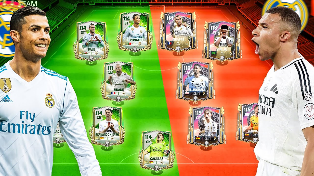 Real Madrid Legends X Current Real Madrid - Best Special X Squad Builder! FC Mobile 