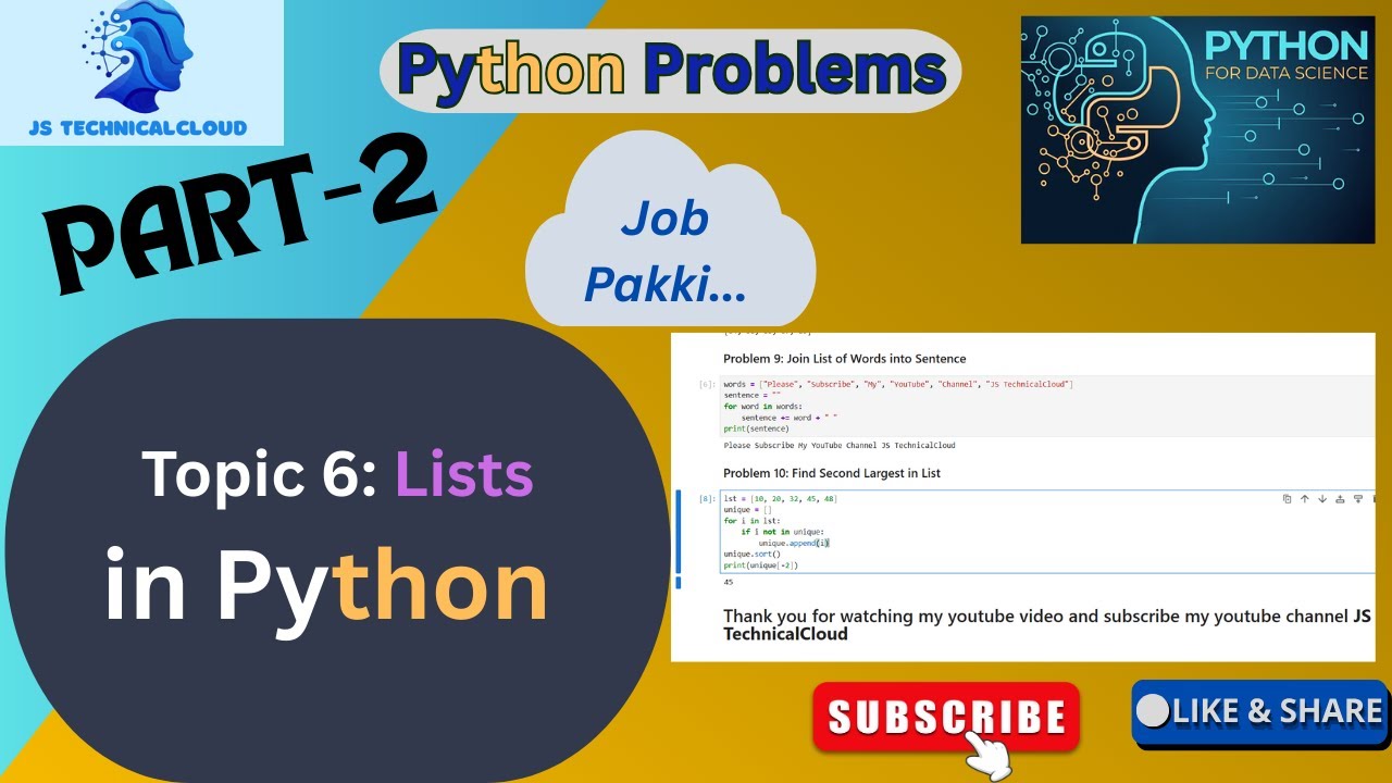 What is List in Python ? | How to Find largest number in List | Sort a List without sort() function.